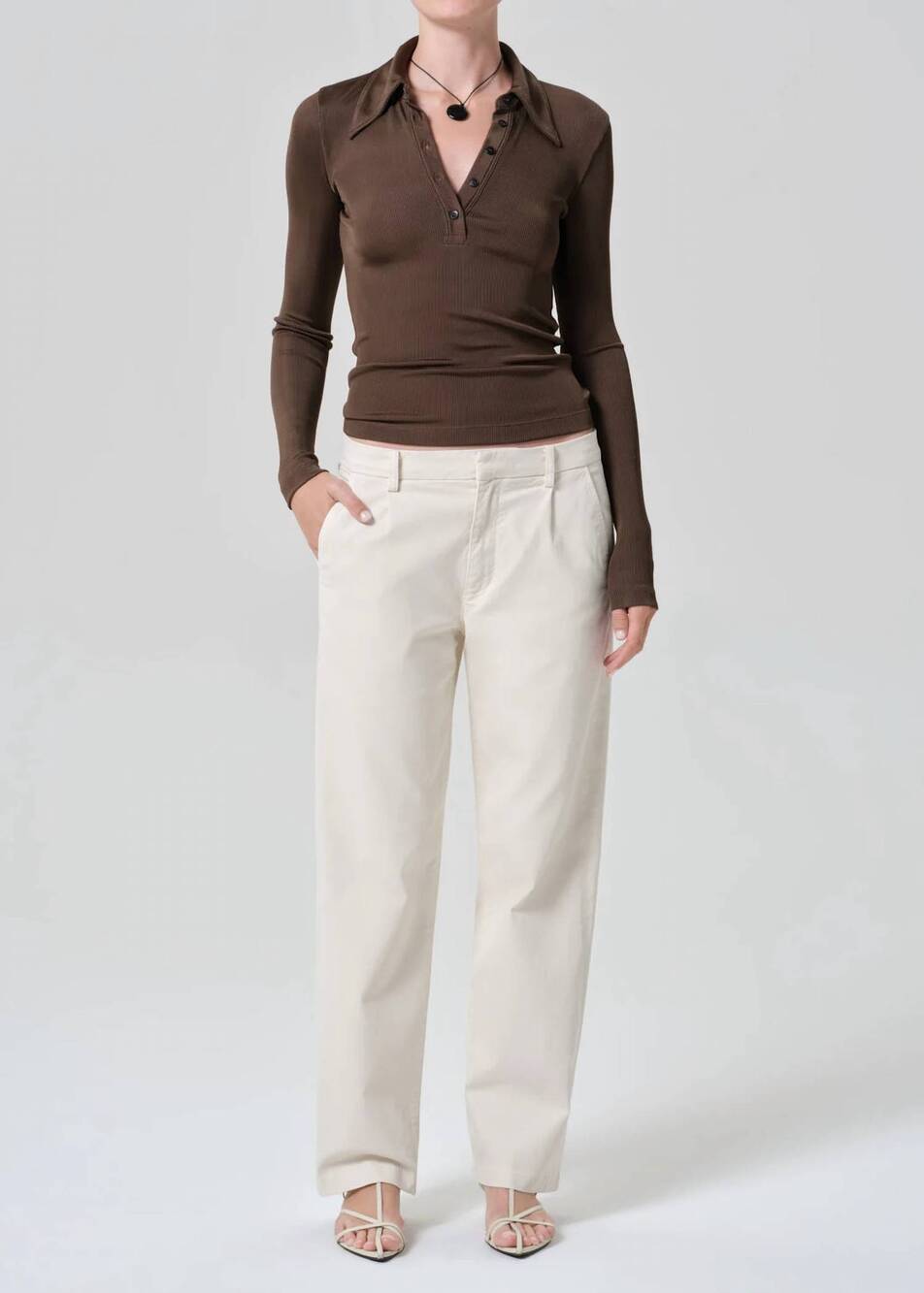 NEW CITIZENS OF HUMANITY mallory trouser in plaster